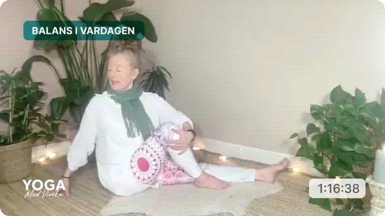 Yogaklass med Viveka - Balans i vardagen - Ryggrad, flöde och fokus