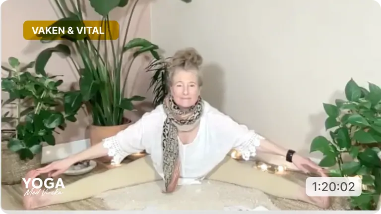 Yogaklass med Viveka - Fysisk och psykisk flexibilitet. Tema: vaken och vital