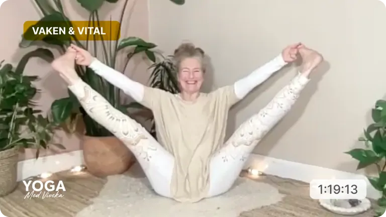 Yogaklass med Viveka - Tydlig riktning & tacksamhet. Tema: vaken och vital