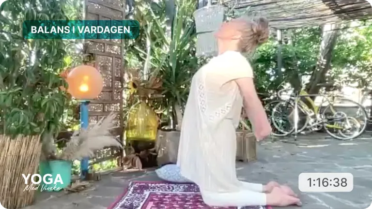 Yogaklass med Viveka - Balans i vardagen - Ryggrad, flöde och fokus: Extended